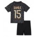 Paris Saint-Germain Danilo Pereira #15 Barnkläder Tredje matchtröja till baby 2023-24 Kortärmad (+ Korta byxor) Billigt